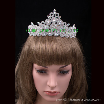 Vente en gros personnalisé Crown Rhinestone Tiara de la Reine